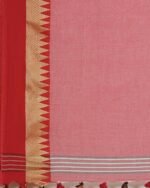 Pure Handloom Jamdhani Bengal Tant Saree - Image 4
