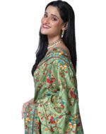 Embroidered Saree with Lace Border - Image 2