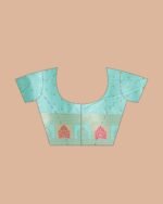 Women Zari Woven Saree with Embroidered Border - Image 4